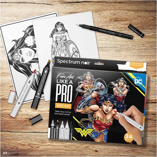 DIY Kit Illustration, Wonder Woman, mixade färger, 1 förp.