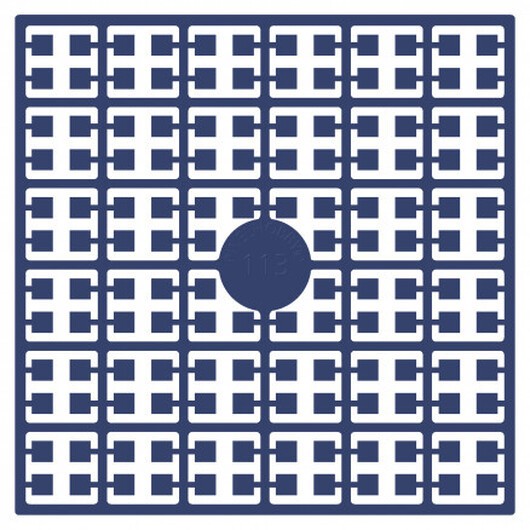 Pixelhobby Midi Pärlor 113 Mörk Gråblå 2x2mm - 140 pixels