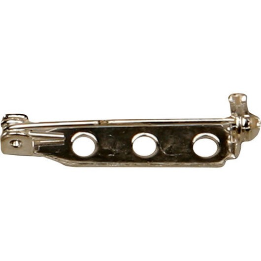 Broschnål, L: 25 mm, försilvrad, 10 st./ 1 förp.