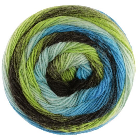Lana Grossa Garn Mix 100 färger 8015 Grön/Jade/Turkos/Petroleum/Svart/Blå