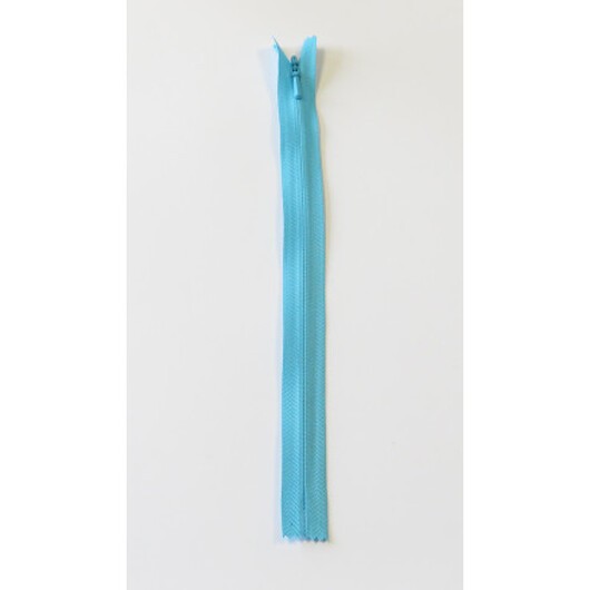YKK Osynlig Dragkedja/Blixtlås Fast Turkos 4mm - 23cm