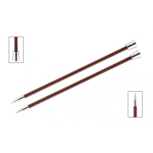 KnitPro Royalé Stickor / Jumperstickor Björk 35cm 7,00mm / 13.8in US10Â¾ Burgundy Rose