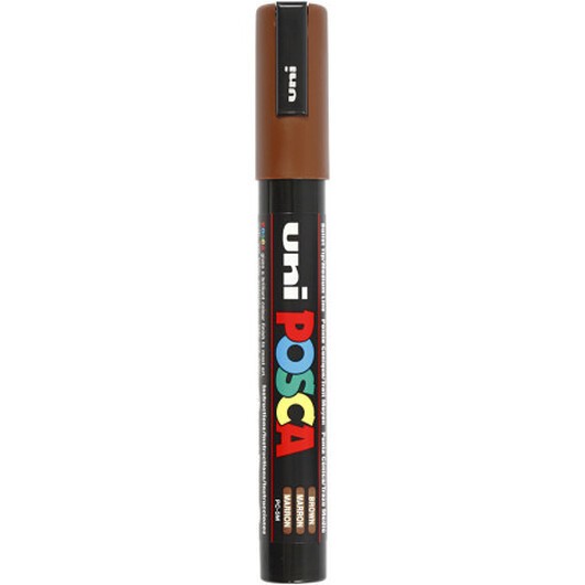 Posca Marker , nr. PC-5M, spets 2,5 mm, Medium, brun, 1 st.