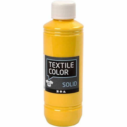 Solid textilfärg, täckande, gul, 250ml/ 1 flaska