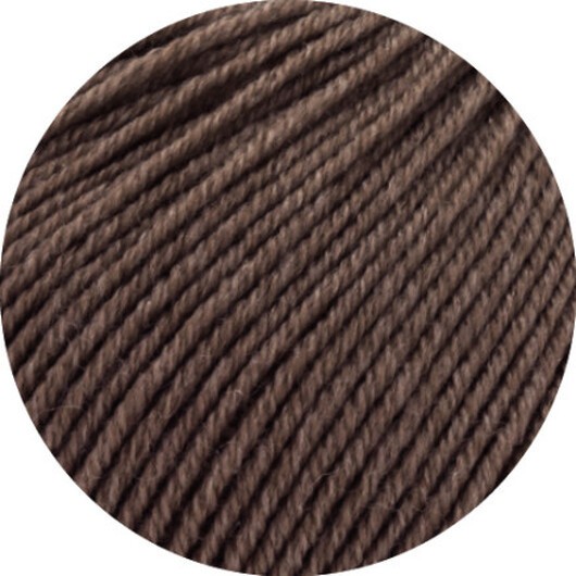 Lana Grossa Cool Wool Melange Garn 435 Coffee Brown Melange
