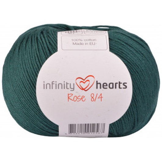 Infinity Hearts Rose 8/4 Garn Unicolor 241 Petrolgrön