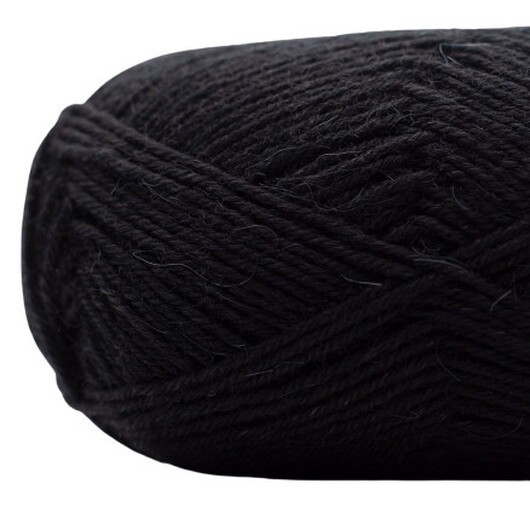 Kremke Soul Wool Edelweiss Alpaka 056 Svart