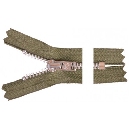 YKK Dragkedja/Blixtlås Aluminium 12cm 4mm Army
