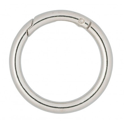 Infinity Hearts O-ring med Ãppning Mässing Silver Ø40mm - 5 st