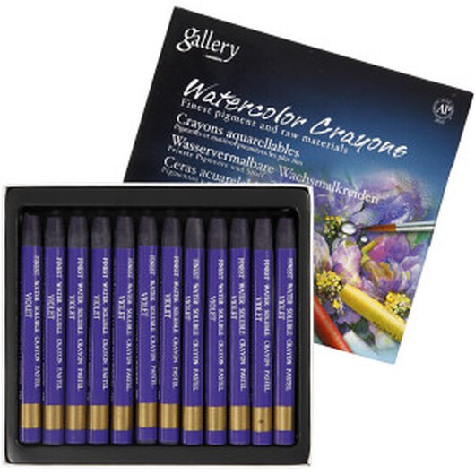Gallery Akvarell, L: 9,3 cm, tjocklek 8 mm, violett (320), 12 st./ 1 förp.