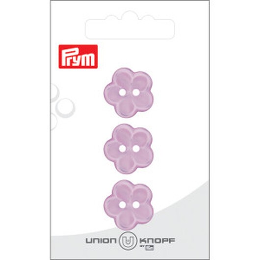 Prym Plastknapp Blomma Lila 18mm - 3 st.