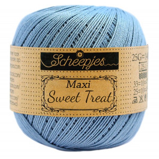 Scheepjes Maxi Sweet Treat Garn Unicolor 510 Sky Blue