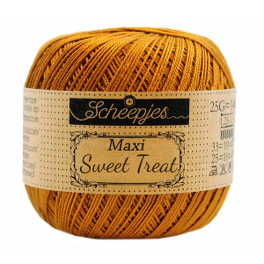 Scheepjes Maxi Sweet Treat Garn Unicolor 383 Ginger Gold