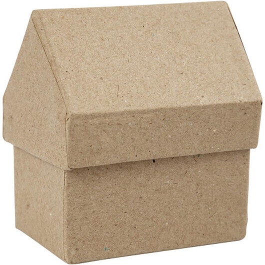 Hus, H: 10,5 cm, storlek 6x8,5 cm, 4 st / 1 pk.