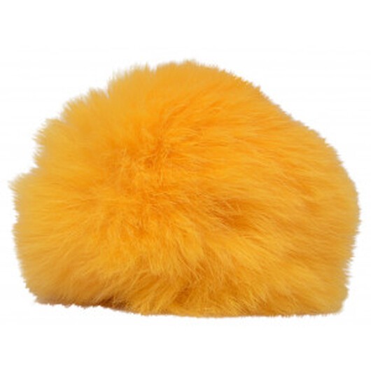 Pompom Pälstofs Kaninhår Gul 60 mm