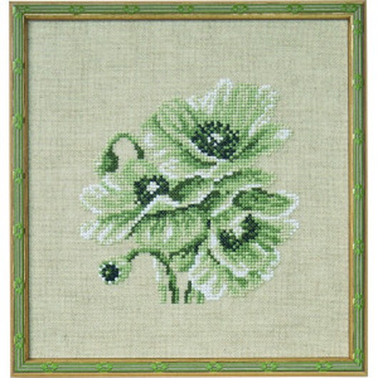 Permin Broderikit Vallmo 18x19cm