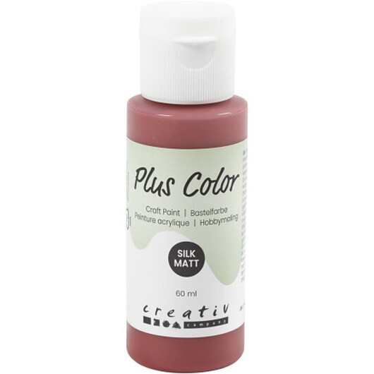 Plus Color Hobbyfärg, gml. röd, 60 ml/ 1 flaska