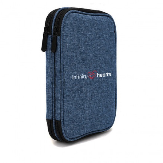 Infinity Hearts Etui för Rundstickor & Tillbehör Blå 22x17x4cm