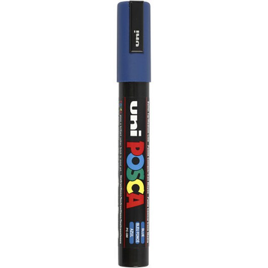 Posca Marker , nr. PC-5M, spets 2,5 mm, Medium, blå, 1 st.