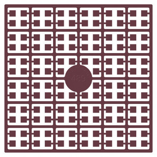 Pixelhobby Midi Pärlor 489 Extra mörk Dov Lila 2x2mm - 140 pixels