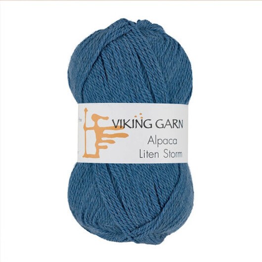 Viking Garn Alpaca Liten Storm 724 Medium Blue