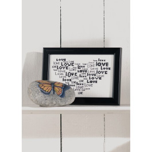 Permin Broderikit Aida Hjärta Love 14x9cm