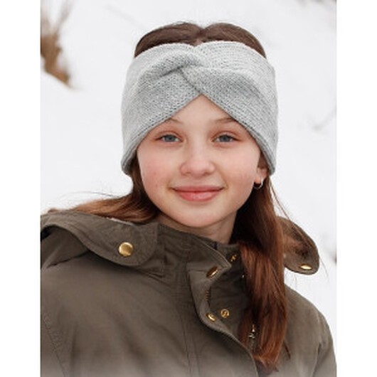 Winter Smiles Headband by DROPS Design - Pannband Stickmönster Str. 2- - 3/5 år