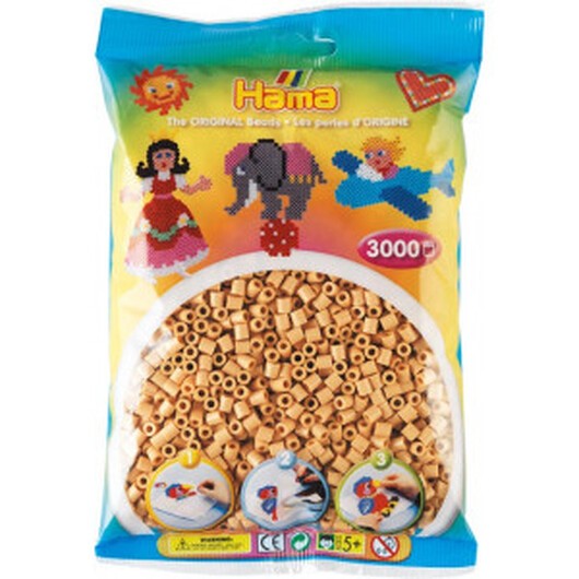 Hama Midi Pärlor 201-27 Beige - 3000 st.