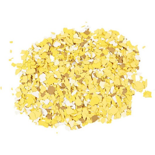 Terrazzo flakes, gul, 90 g/ 1 burk