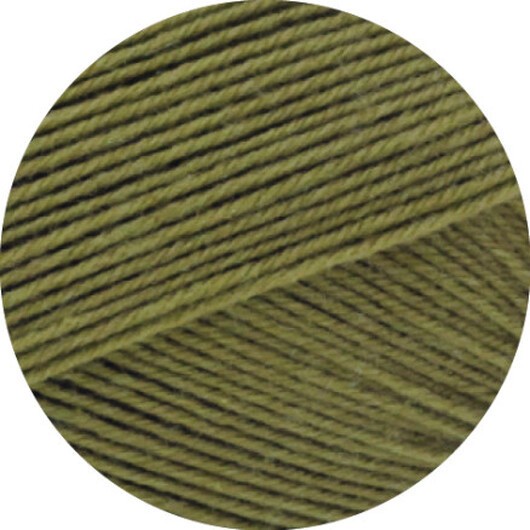 Lana Grossa Meilenweit 100 Merino Extrafine Uni Garn 2451 Olivgrön