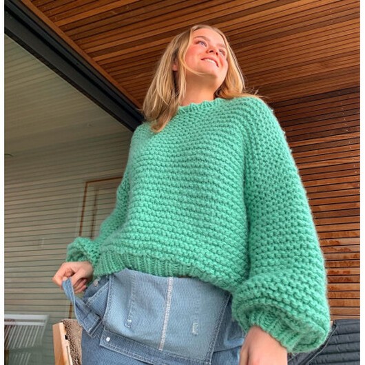 FunkyChunkySweater by Lykke Strik - Garnnystan till FunkyChunkySweater Str. XS-XL