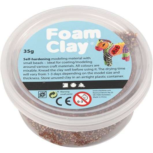 Foam ClayÂ® , brun, 35 g/ 1 burk