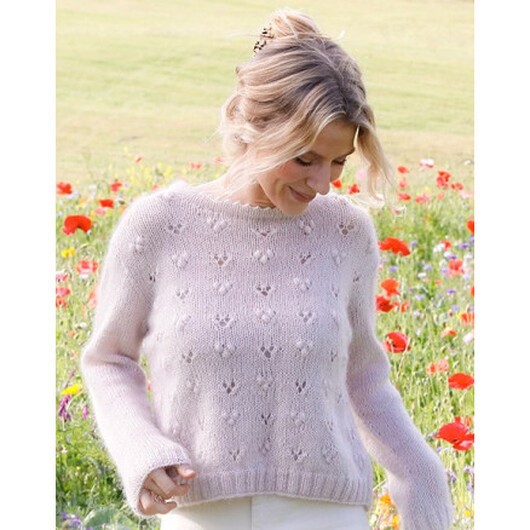 Heart Catcher by DROPS Design - Tröja Stickmönster str. S - XXXL