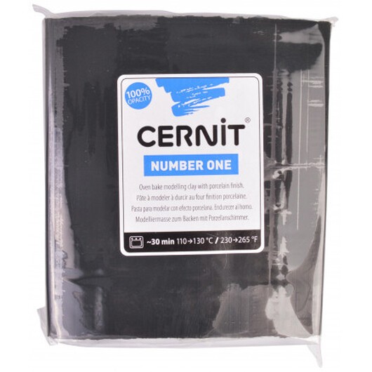 Cernit Modellera Unicolor 041 Svart 250g