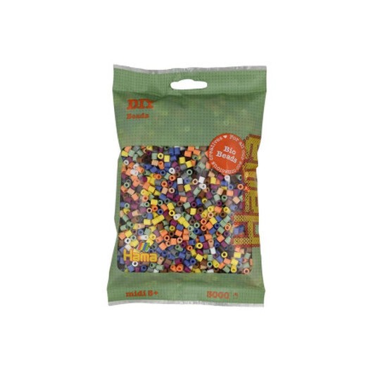 Hama BIO Midi Pärlor 191-197 10 Färger Mix 197 - 3000st