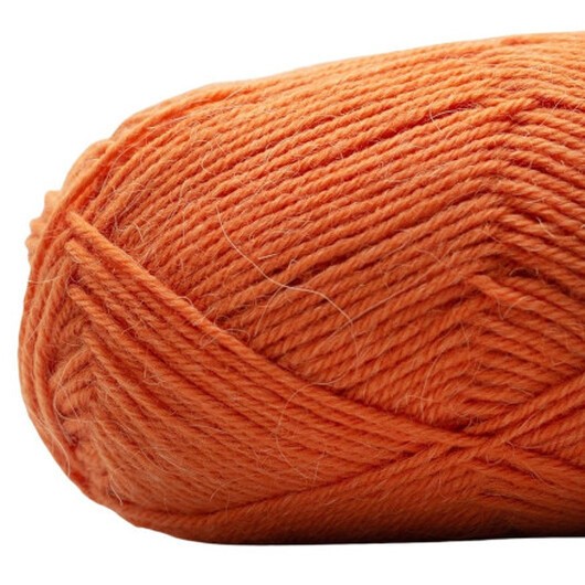 Kremke Soul Wool Edelweiss Alpaka 019 Mörk Orange