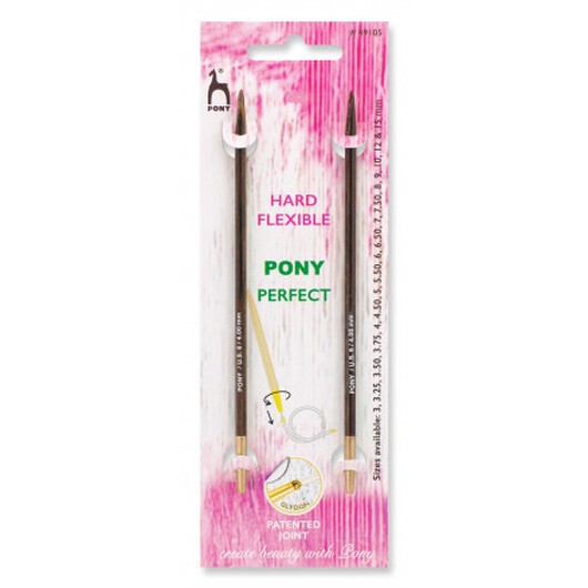 Pony Perfect Korta Ändstickor Trä 10,5cm 8,00mm / US11