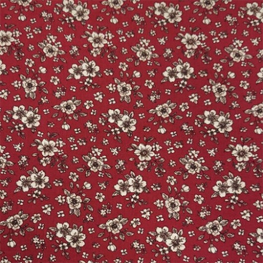 Bomullspoplin Blommor 150cm 006 - 50 cm