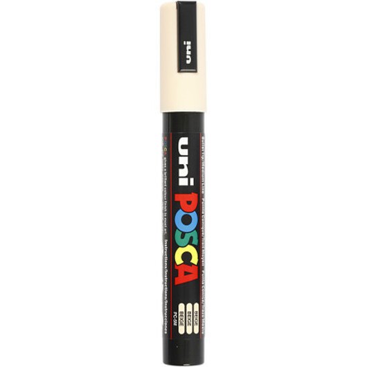 Posca Marker , nr. PC-5M, spets 2,5 mm, Medium, beige, 1 st.