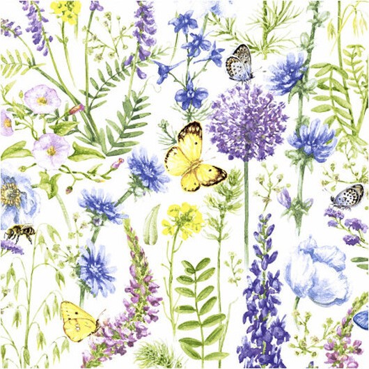 Servetter, Vår, stl. 33x33 cm, 20 st./ 1 förp.