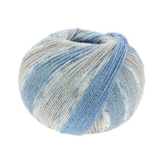 Lana Grossa Meilenweit 100 Cotton Bamboo Denim Garn 3313 Ljusblå/Jeans