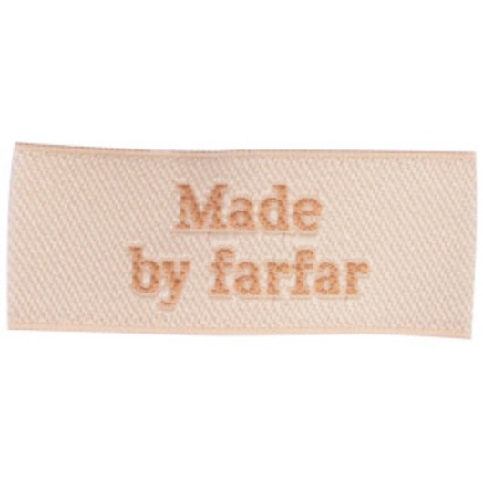 Label Made by Farfar Sandfärgad - 1 st