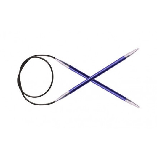 KnitPro Zing Aluminium Rundstickor 150cm 4,50mm / 59in US7 Iolite