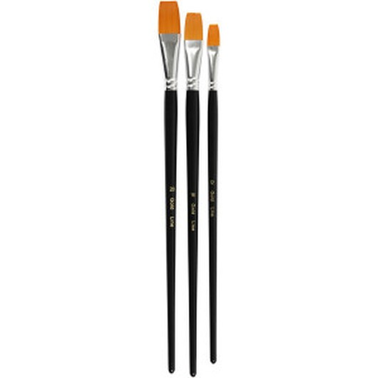 Gold Line-penslar, nr. 12+16+20, L: 30-33 cm, B: 12-20 mm, platta, 3 st./ 1 förp.