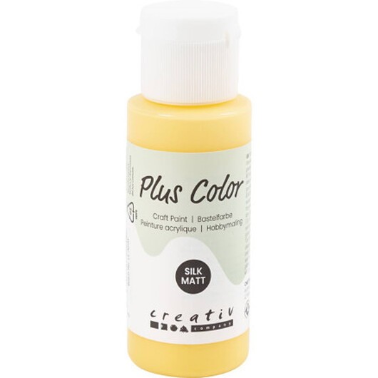 Plus Color Hobbyfärg, crocus yellow, 60 ml/ 1 flaska
