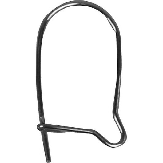 Ãronkrokar, L: 15 mm, försilvrad, 10 st./ 1 förp.