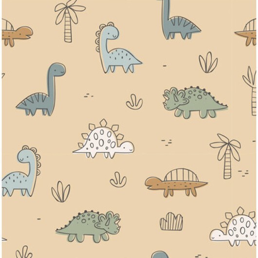 Bomullsjersey Print Tyg 150 cm 052 Dino - 50cm