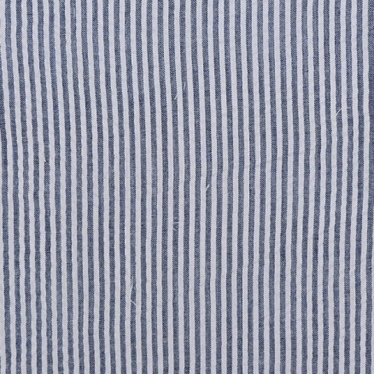 Seersucker m/ränder 145 cm 8 Mörkgrå - 50cm
