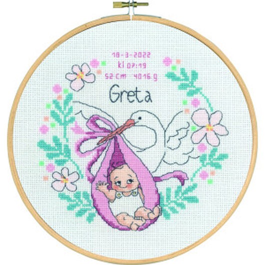 Permin Broderikit Dop Greta Ø20cm