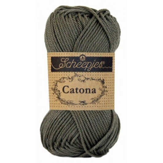 Scheepjes Catona Garn Unicolor 387 Dark Olive